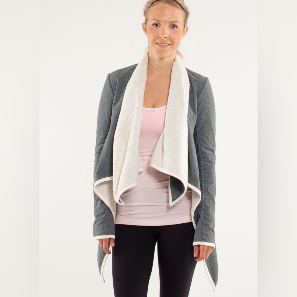 Lululemon Presence Of Mind Jacket Polar Cream sizeβ 10